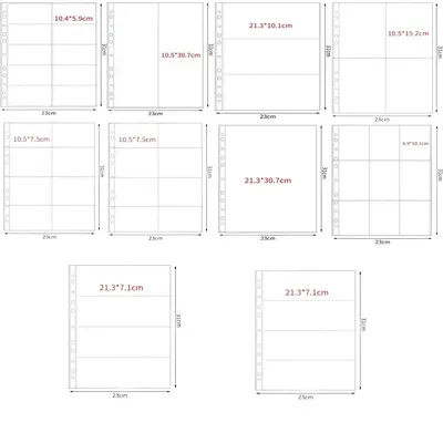 Stationery Multiple Pockets A4 Kpop Photocard Binder PP Transparent Photo Album Refill Pages DIY Photocard Holder