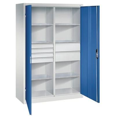 Armoire 6 Tab. 6 Tiroirs L X P : 120 X 50 5010 Bleu Gentiane - CP
