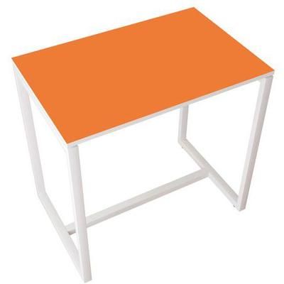 table réunion haute 4 personnes plt. orange- manutan expert