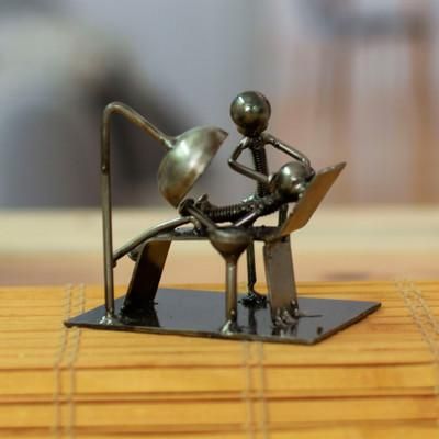 'Eco-Friendly Dentist Figurine Made with Recycled Metal'