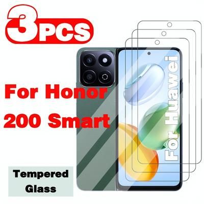 TEMU 3-pack Tempered Glass Screen Protector For 200 , Glossy Finish, Scratch-resistant,