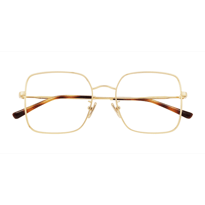 Unisex s square Gold Metal Prescription eyeglasses - Eyebuydirect s Vogue Eyewear VO4328D
