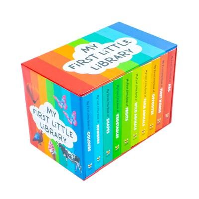 TEMU My First Little Library 10 Books Set Collection (my First Little Book Of Abc, Shapes, Numbers, First Words And More)