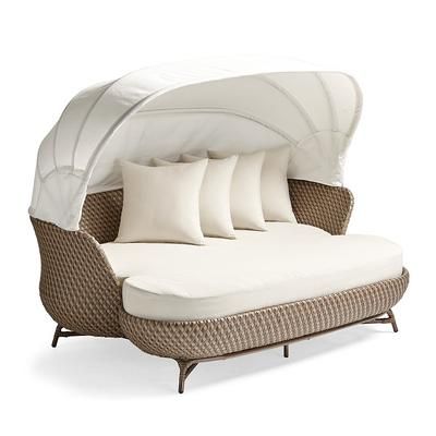 Malia Daybed Replacement Cushion - Standard, Vista Boucle Seasalt - Frontgate