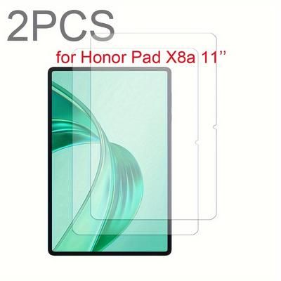 "TEMU 2-pack Pad X8a 11" 2024 Tempered Glass Screen Protector, 9h Hardness, Anti-scratch, Film, Surface"