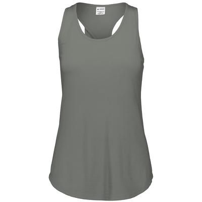 Augusta Sportswear AG3078 Women's Lux Tri-Blend Tank Top in Grey Heather size XL | Triblend 3078