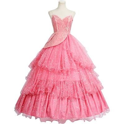 Strega Fata Glinda Costume Gonna a cerchio Abito da Ballo Costumi a Tema Film e TV for Per donna Adulti Halloween Carnevale martedì grasso Feste Performance Palcoscenico