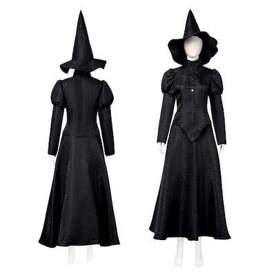 Strega Fata Elphaba Abiti Costume Notte di Valpurga Costumi a Tema Film e TV for Per donna Adulti Halloween Carnevale martedì grasso Feste Performance Palcoscenico