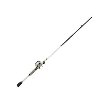 Lew's MACH 1 Baitcast Reel and Rod Combo 7ft 1-PC IM7 Graphite Rod Medium Fast 7+1 Bearings 7.5-1 Ratio RH Retrieve White/Black/Gray/Green MH1SH70MG3