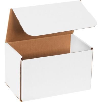 10 x 6 x 5" White Corrugated Mailers, Bundle Of 50 (M1065)