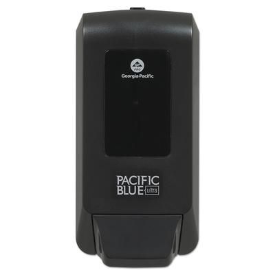 Pacific Blue Ultra 53057 Wall-Mounted Manual Foaming Soap/Sanitizer Dispenser, Black, 5.6x4.4x11.5 GPC53057