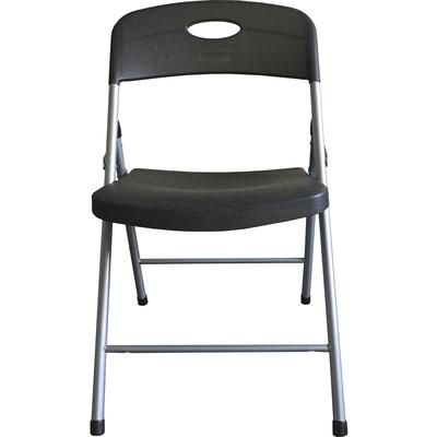 Lorell 62529 Translucent Folding Chairs,400 lb. Cap, 19-3/4" x 18-1/4" x 31", 4/CT, Smoke - Case of 4 LLR62529