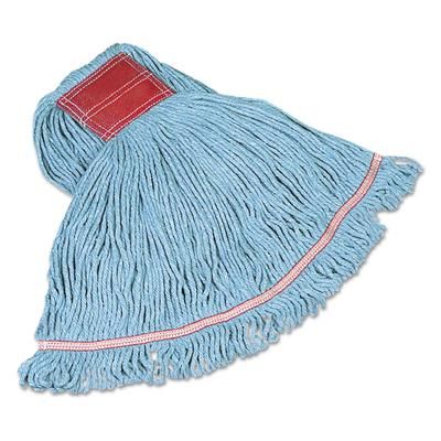 Rubbermaid FGC15306BL00 Swinger Loop Wet Mop Heads, Cotton/Synthetic, Blue, Large - Case of 6