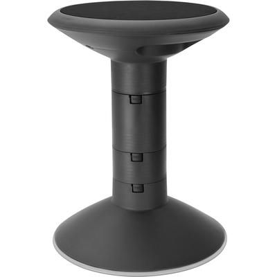 Storex 00300U01C Stool, Active Seating, Wiggle, 13"Dia X 12"-18"H, Black STX00300U01C