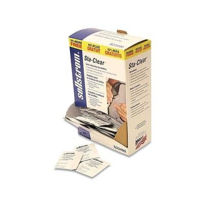 Sellstrom Sta-Clear Pre-Moistened Lens Cleaning Tissue Packet, 8 in L x 5 in W, 110 Packets Per Box (851-S23490)
