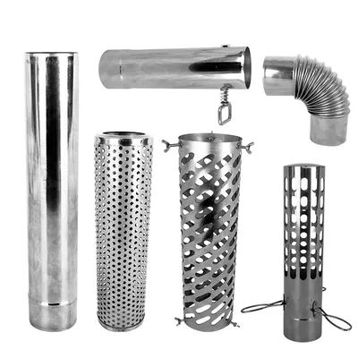 Outdoor Firewood Stove Accessories Chimney Anti-scalding Cover Lengthen Chimney Bend Pipe Camping Tent Stove Exhaust Pipe
