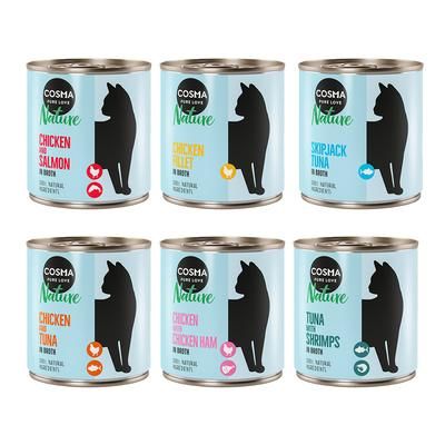 6x280g Mixed Trial Pack 1 Cosma Nature Wet Cat Food