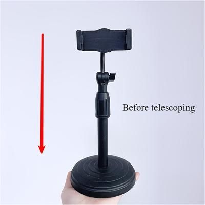 TEMU 360° Rotatable Adjustable Phone Stand - Foldable, Stretchable & Portable Desktop Holder With Secure Base