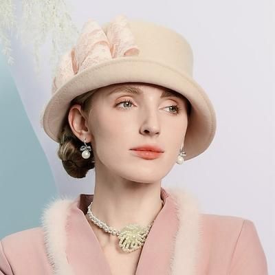 Anni 1950 Retrò Vintage Cappello Costume Per donna San Valentino Derby Ascot Festival delle corse di cavalli Adulti Cappello