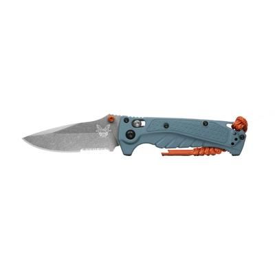 Benchmade Water Adira Mini Folding Knife 3.21in CPM MagnaCut Stainless Steel Grivory Depth Blue Combo 18065S