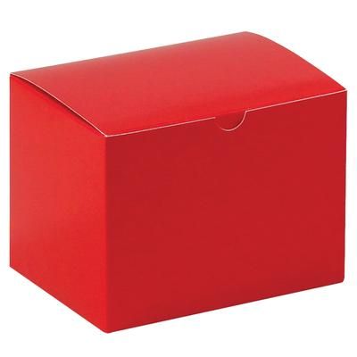 6 x 4 1/2 x 4 1/2" Holiday Red Gift Boxes, Case Of 100 (GB644R)