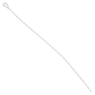 8" Beaded Security Tie - Natural, Case Of 2000 (CTBS8A)