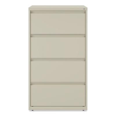 Alera HLF3054PY Lateral File, 4 Legal/Letter-Size File Drawers, Putty, 30" x 18" x 52.5" ALEHLF3054PY