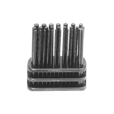 C.S. Osborne Punch Sets, Transfer Punch Set, Round, English, 28 Punches 3/23 in - 19/64 in (565-K-358)