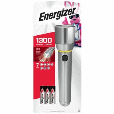 Eveready EPMZH61ECT Vision HD Focus Large Flashlight, AA, Metal, Chrome - Case of 4 EVEEPMZH61ECT