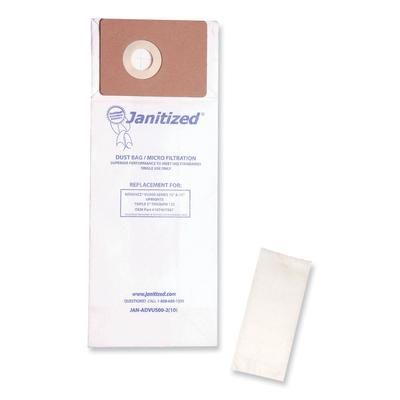 Janitized ADVU500210 Vacuum Filter Bags Designed to Fit Advance VU500/Triple S Triumph, 100/Carton - Case of 100 APCADVU500210