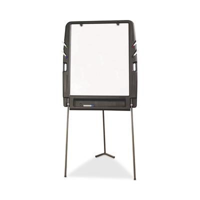 Iceberg 30227 Portable Flipchart Easel With Dry Erase Surface, Resin, 35 x 30 x 73, Charcoal ICE30227