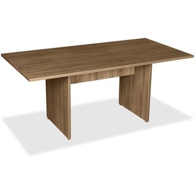 Lorell 69996 Rect Conference Table, 36" x 72", Walnut LLR69996