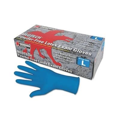 MCR Safety MedTech Exam Gloves, Large, Blue, Latex, 11 mil (127-5049L)