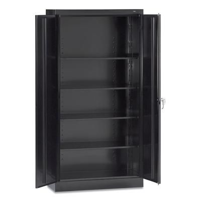 Tennsco 7218BLK 72" High Standard Cabinet (Assembled), 36 x 18 x 72, Black TNN7218BLK