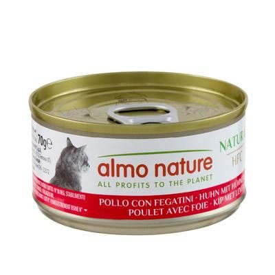 24x70g Chicken & Chicken Liver HFC Natural Almo Nature Wet Cat Food