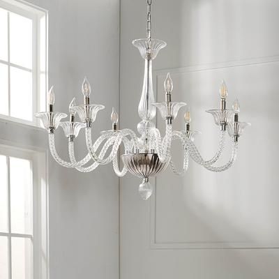 Elsie Blown Glass Chandelier - Frontgate