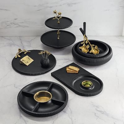 Set of 2 Onyx Wood Serveware Collection - Serving Bowls - Frontgate