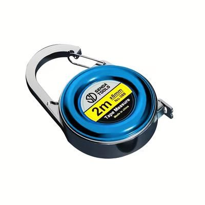 "TEMU 1pc Senda Carbon Steel Mini Tape Measure, 78.74" Portable Keychain Design, Digital Display, 0.01 Accuracy, Box Ruler For Home And Professional Use"