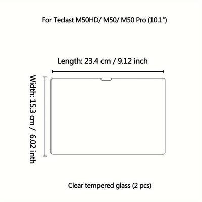 "TEMU Boonget 9h Hardness Tempered Glass Screen Protector For Teclast M50/m50 Pro (10.1") - Bubble-free, Scratch-resistant,"