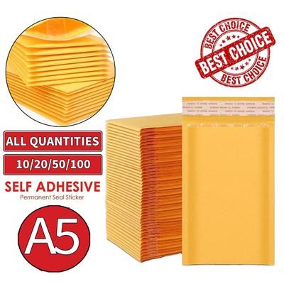 TEMU A5 Gold Padded Lined Envelopes Bags Postal Wrap Mailers Self Seal Envelope 10pc 20pc 50pc 100pc New