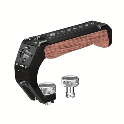 "TEMU Puluz Aluminum Alloy & Wooden Shoe For Mirrorless - 1/4" And 3/8" , - , For Photography"