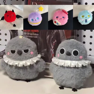Anime Plush Keychains Love And Deepspace Sylus Crow Keychains Caleb Rafayel Backpack Pendant Cute Animal DIY Ornament Xmas Gift