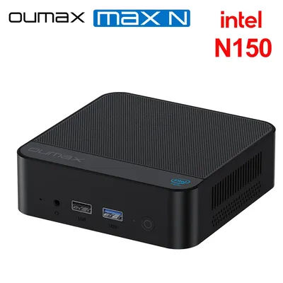 2025 OUMAX Intel Twin Lake N150 16GB 500GB Mini PC Quiet Dual 1000M LAN Desktop Computer For Office VS GMKtek Bmax G3 SOYO M2
