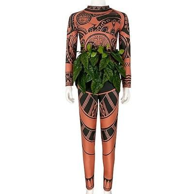 Maui Tute Zentai Costume Body Costumi a Tema Film e TV for Per uomo Ragazzi Bambini Adulti Carnevale Giornata universale dell'infanzia martedì grasso Feste Performance