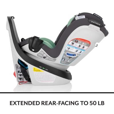 Evenflo GOLD SensorSafe Revolve 360 Slim 2-in-1 Rotational Convertible Car Seat with Green & Gentle