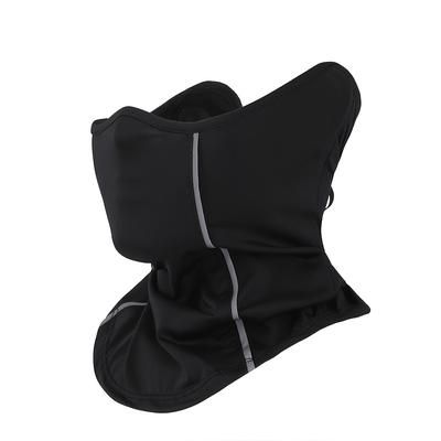 TEMU Versatile Sun Protection Face Mask & Neck Gaiter For Motorcycle And Bicycle Riding - Dust-proof, Breathable Polyester With Striped Design