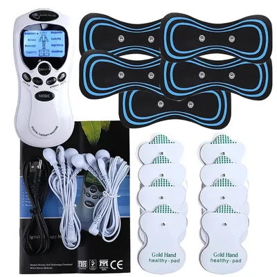 Electric Therapy Massageador Machine 8 Electrode Health Care Body Slimming Sculptor Massager Tens Acupuncture Apparatus