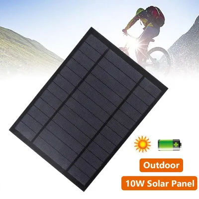 6V 9V 18V Solar Panel Outdoor DIY Battery Charger Portable 2W 6W 10W Solar Cell USB Power Bank for Mobile Phone Hiking Camping