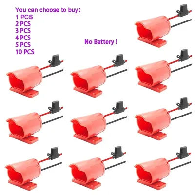 For M12 Converter Adapter 30A Fuse For Milwaukee 12V Lithium Battery External Power Supply DIY Connector Bracket Holder