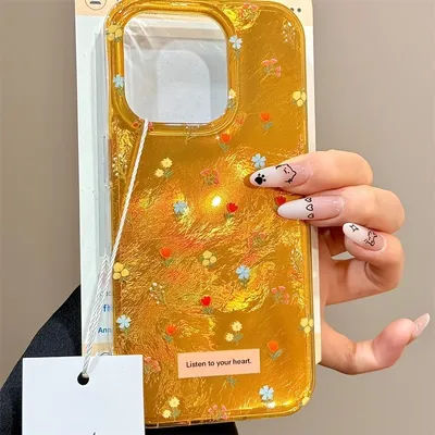 Vortex Yellow Full Screen Tulip Floral Phone Case for Samsung Galaxy S25 S24 S23 S22 S21 FE Ultra